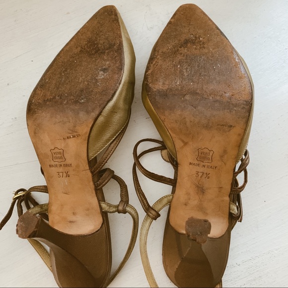 Manolo Blahnik Vintage gold heels EU37.5 - Picture 8 of 8